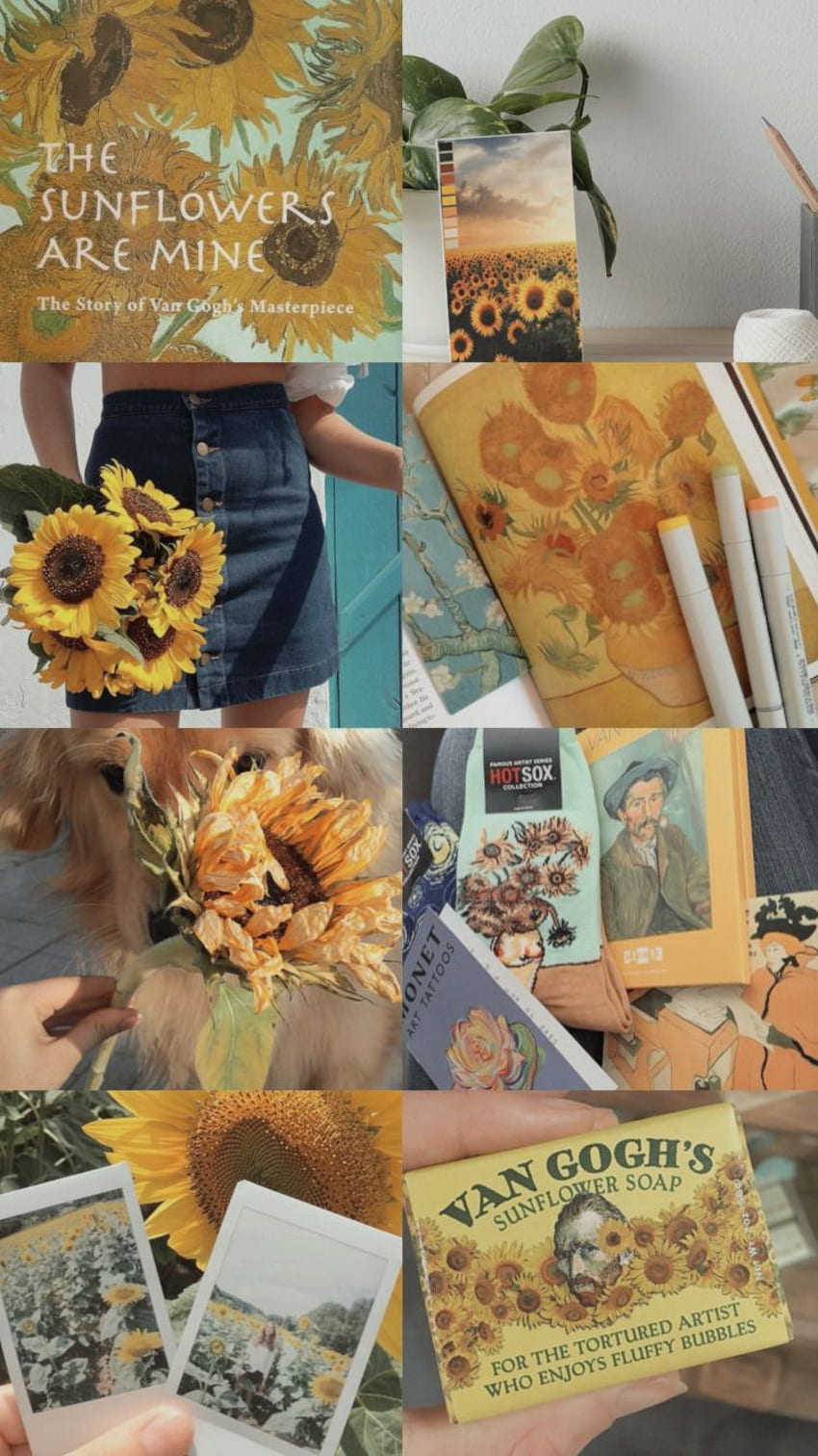 저장하는 경우 Reblog 좋아요, Sunflower Yellow Tumblr Aesthetic HD 전화 배경 화면