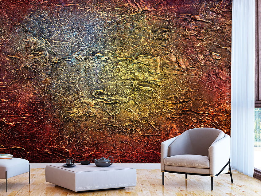 Wall Mural Red Gold - Background and patterns, Red and Brown HD ...