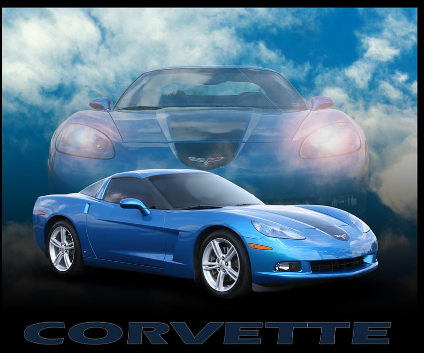 Covette, цифрово, изяване, кола, vette, corvette HD тапет