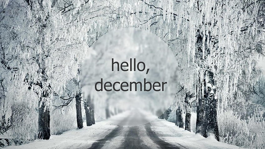 Hello December HD wallpaper