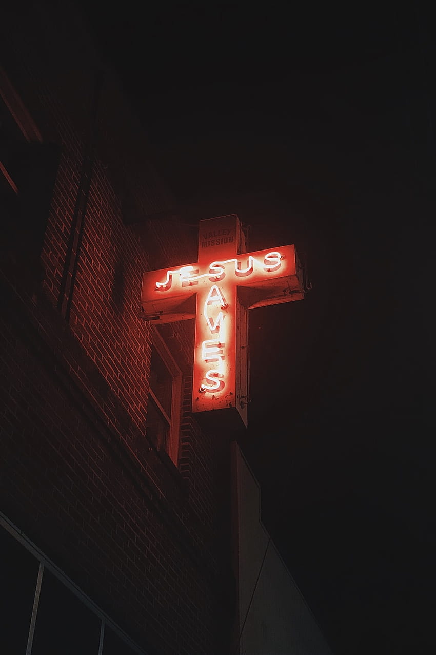 Kreuz Jesus, ästhetisches Kreuz HD-Handy-Hintergrundbild