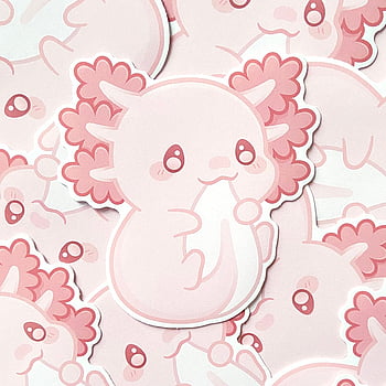 Axolotl Wallpaper Stickers for Sale  Redbubble