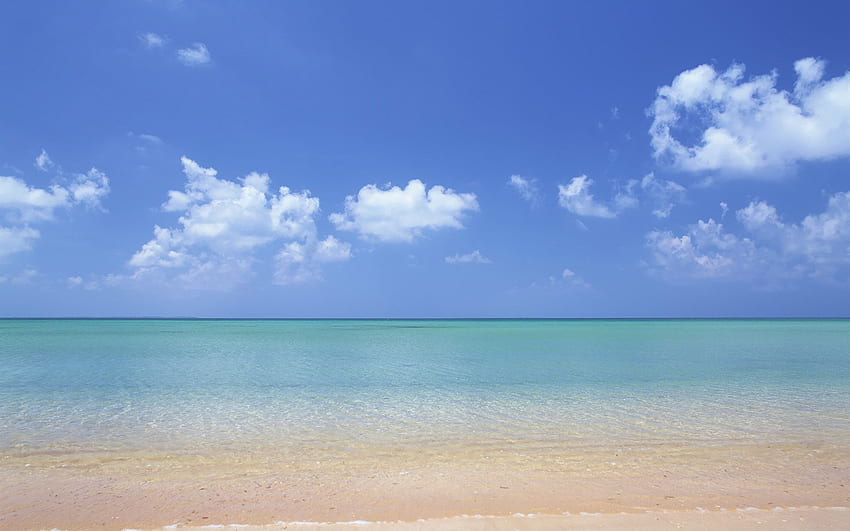 Playa de Hawái - Mar aguamarina de Hawái y cielo azul NO.21 fondo de pantalla