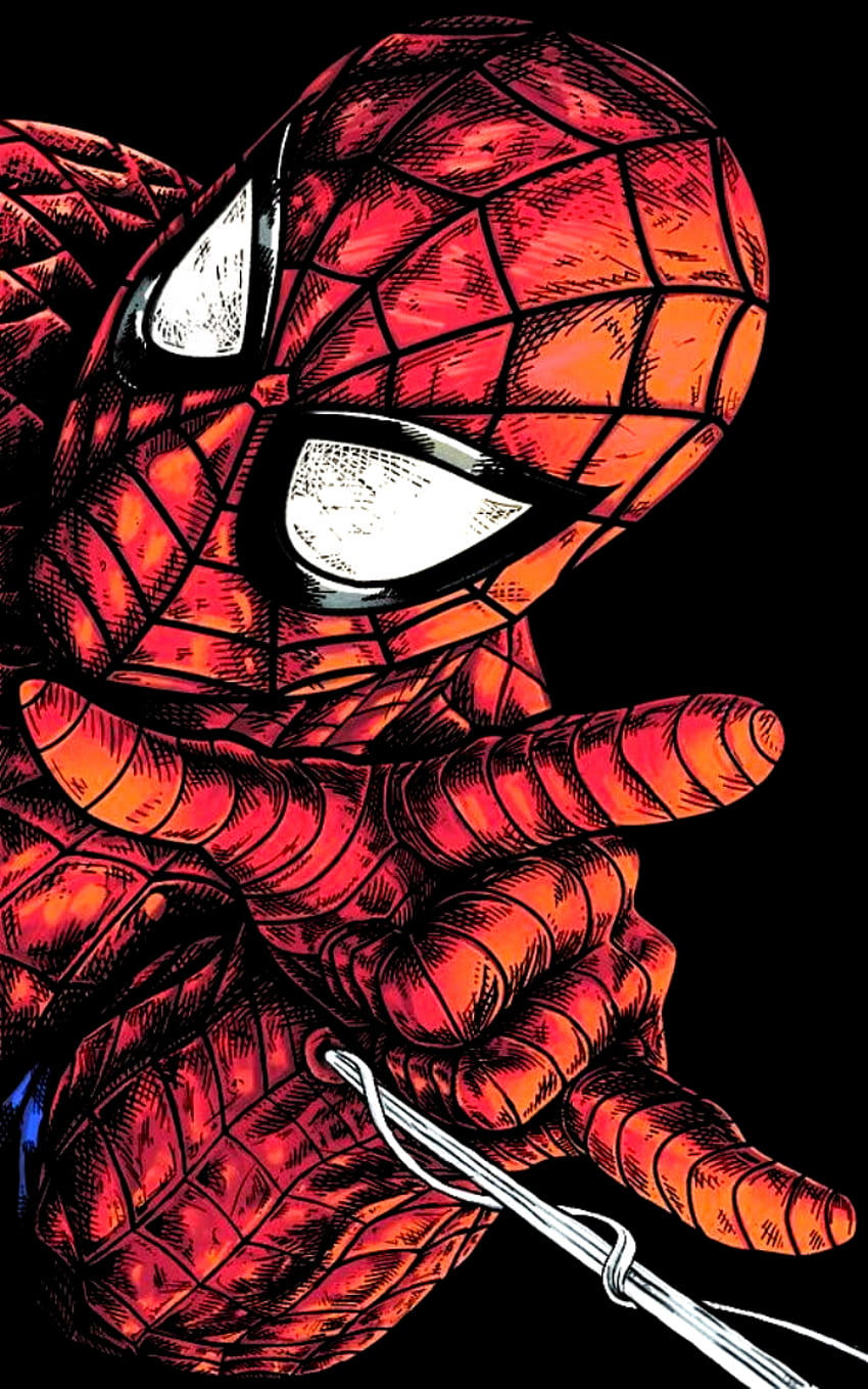 . Komiksy Marvela, grafika Spidermana, Spiderman, komiks Petera Parkera Tapeta na telefon HD