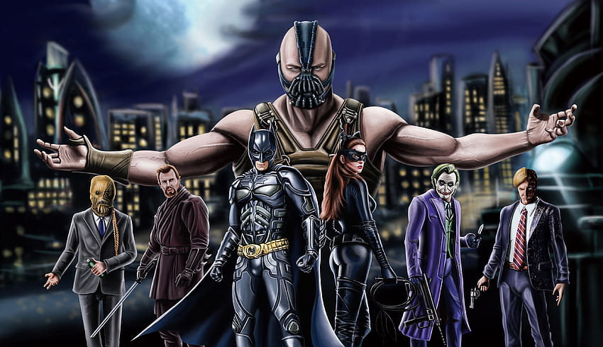 The Dark Knight Trilogy Обложка 1440P Резолюция , , Фон и HD тапет