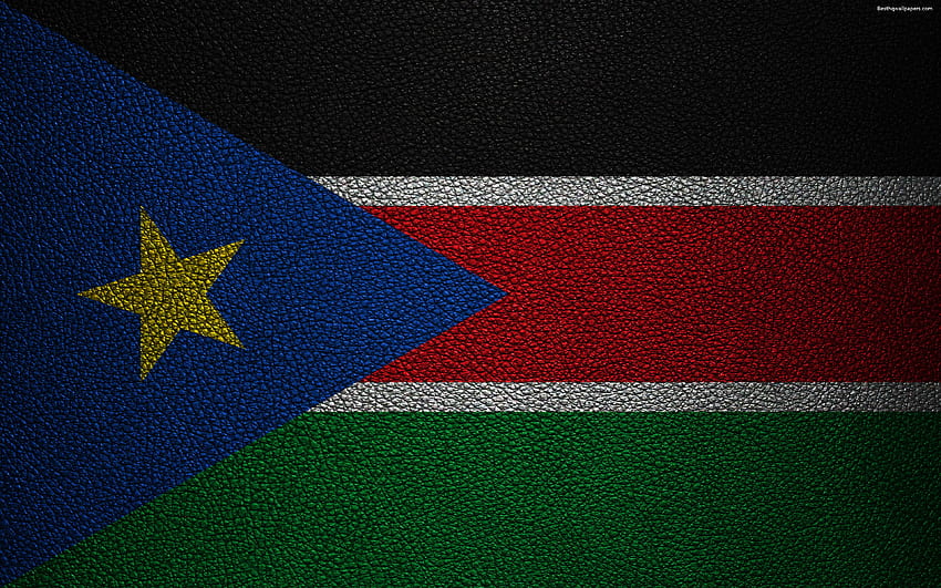 Flaga Sudanu Południowego Tapeta HD