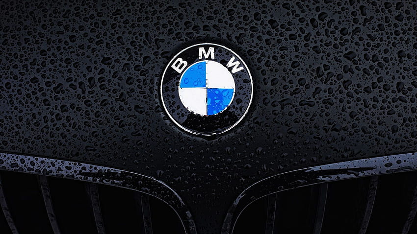 BMW Logo Water Drops HD wallpaper