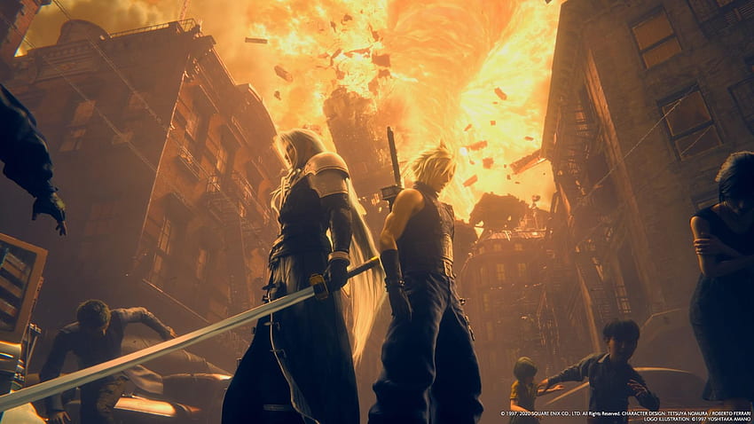 Cloud- und Sephiroth-Remake: FinalFantasy HD-Hintergrundbild