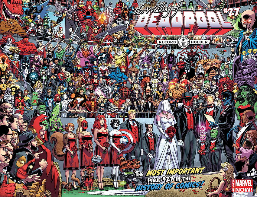 Deadpool gets married : Marvel, Deadpool Wedding HD wallpaper