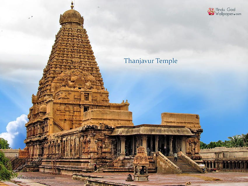Храм Танджавур, &. Храмова графика, индийска храмова архитектура, храм в Индия HD тапет