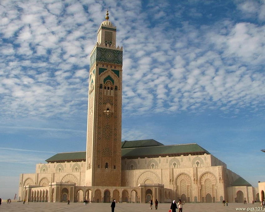 > Islamic > Hassan II Mosque in Casablanca - Morocco HD wallpaper
