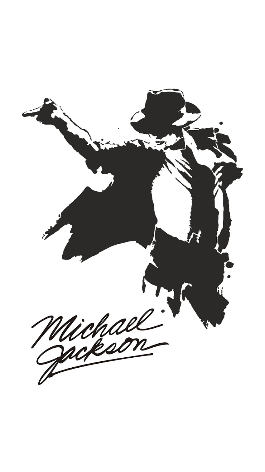 Michael Jackson, branco, preto Papel de parede de celular HD