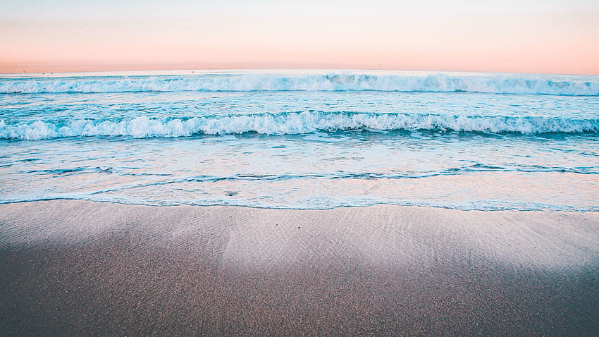 Calma, playa, olas del mar, paz fondo de pantalla