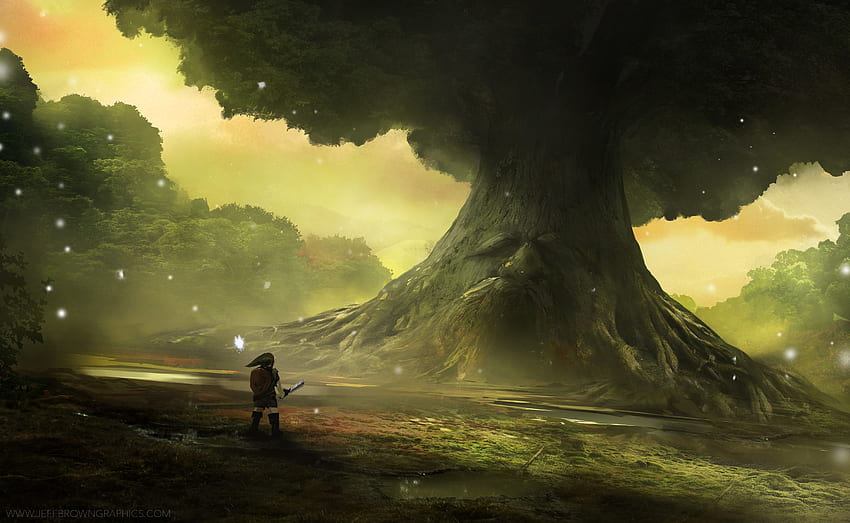 Зелда . Deku дърво, Zelda art, Legend of zelda HD тапет