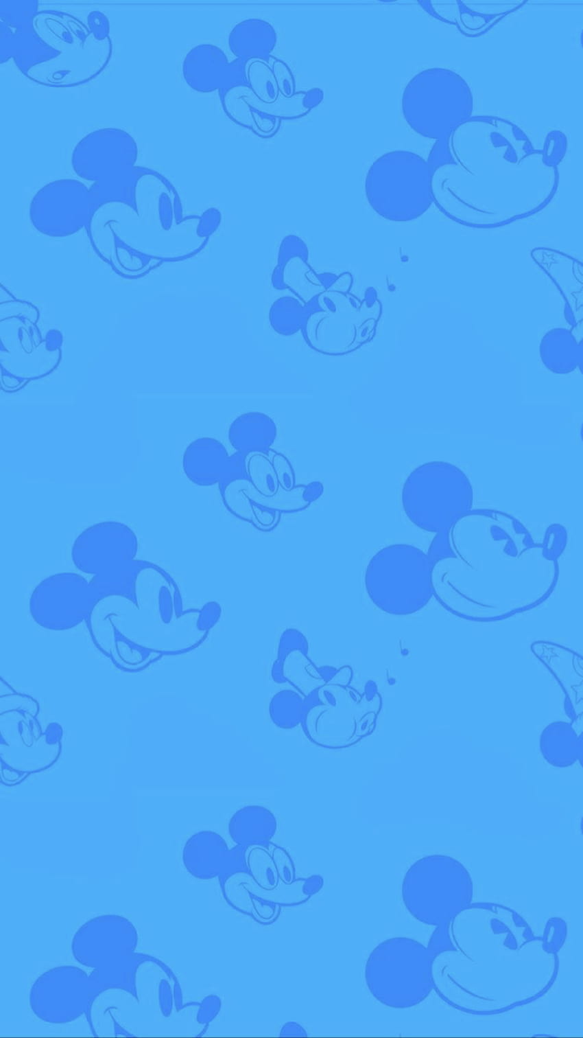 Blaue Micky Maus / Disney. Mickymaus, iPhone gelb, Micky und seine Freunde, Mickymaus-Ohren HD-Handy-Hintergrundbild