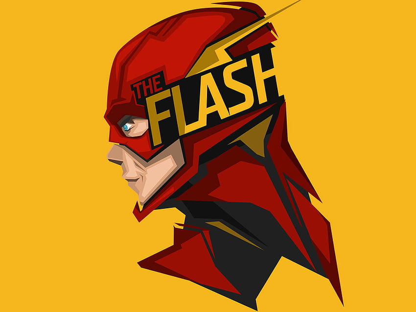 The Flash Digital , Yellow, DC Comics • For You For & Mobile, The Flash Computer papel de parede HD