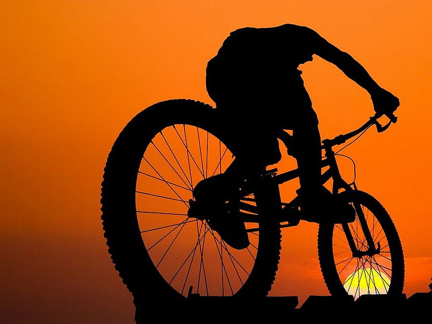 Фон за планинско колоездене - най-добър пълен, MTB велосипед HD тапет