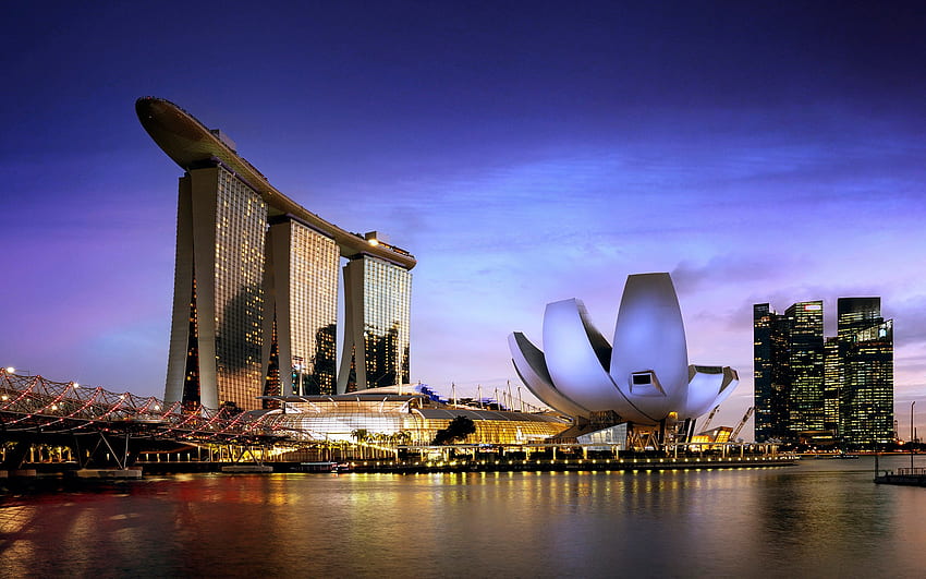 Marina Bay Sands Singapour, marina bay, singapour, sables, hôtel, casino Fond d'écran HD