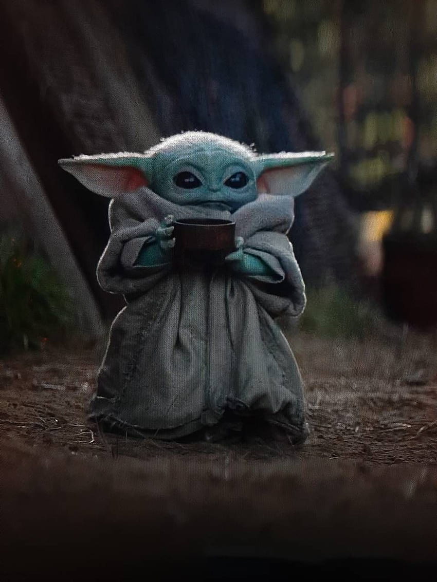 3 beautiful wallpapers of Grogu the Child also known as Baby Yoda
