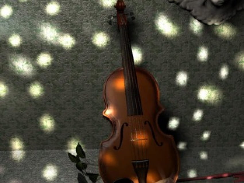 skrzypce, cztery struny, instrument strunowy Tapeta HD
