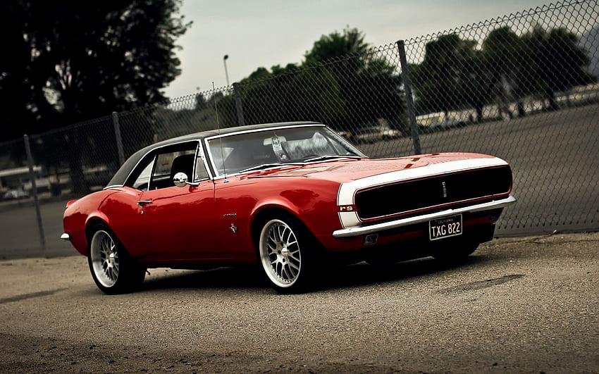 Classic Muscle Car background, Old American Cars HD wallpaper
