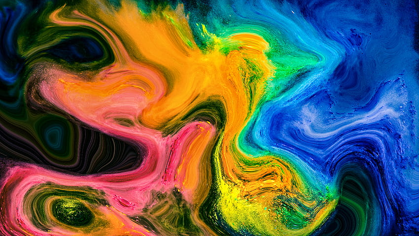 Abstract, multi-color art, texture, canvas HD wallpaper