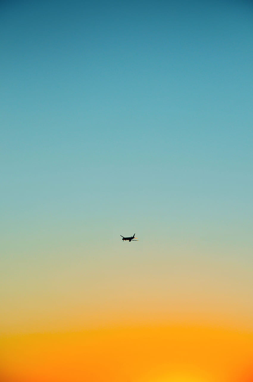 Niebo, minimalizm, lot, samolot, samolot Tapeta na telefon HD