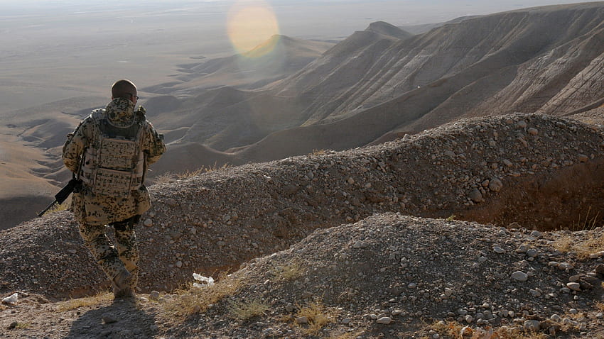 Afghanistan, soldier, Bundeswehr, weapon, war HD wallpaper