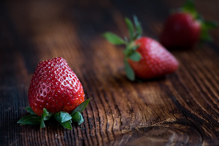 Food, Strawberry, Close-Up, Berry, Ripe HD wallpaper