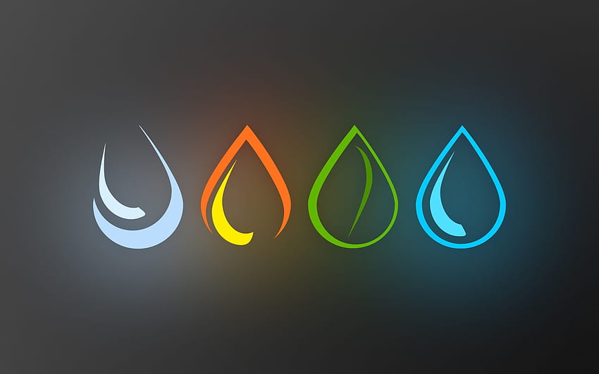 Os Quatro Elementos Água - Terra- Fogo - Ar / e Fundo Móvel papel de parede HD