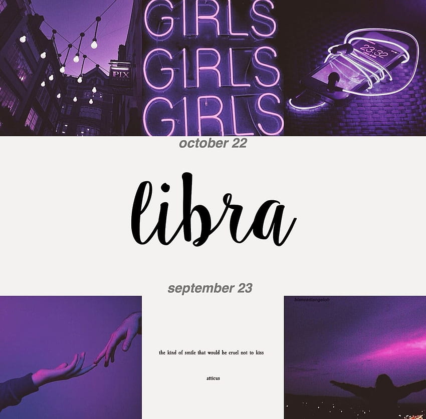 Aesthetic Libra , Libra Purple Aesthetic Hd Wallpaper 