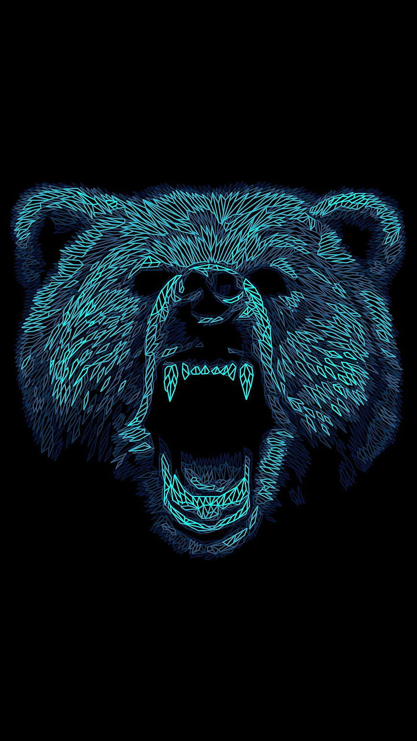 Angry Bear Art iPhone iPhone, Anger HD phone wallpaper
