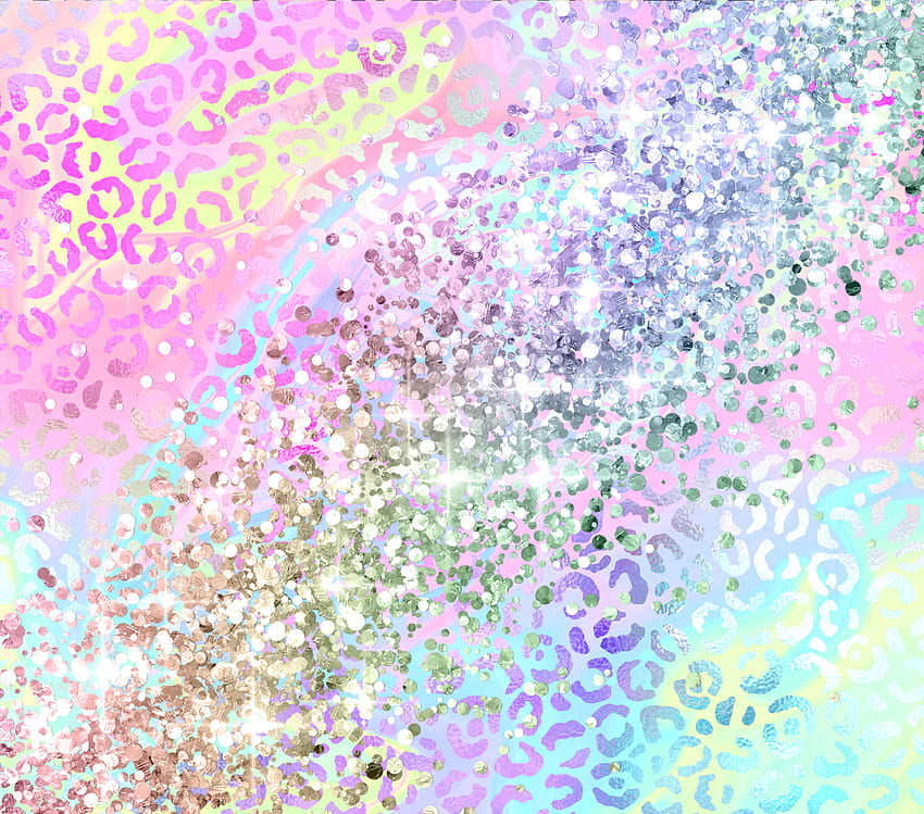 Glitter Leopard, ombre, colorful HD wallpaper | Pxfuel