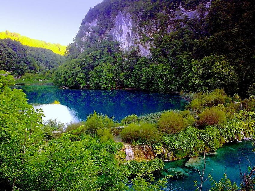 Plitvice lakes, lakes, nature, croatia, plitvice HD wallpaper