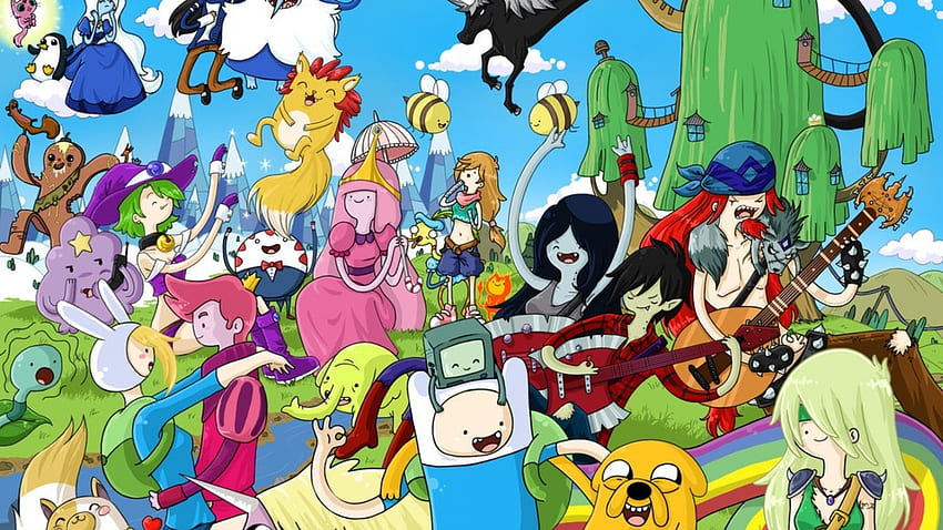 Adventure Time All Characters background, Adventure Time Aesthetic HD  wallpaper | Pxfuel