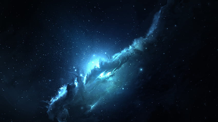 Atlantis-Nebel, Galaxien, Nebel, Gase, Weltraum, Sterne HD-Hintergrundbild