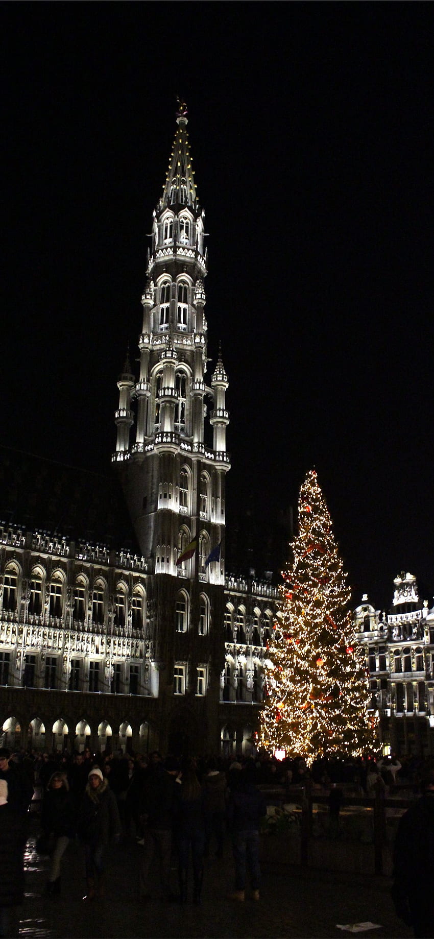 bruksela iPhone, Belgia Boże Narodzenie Tapeta na telefon HD