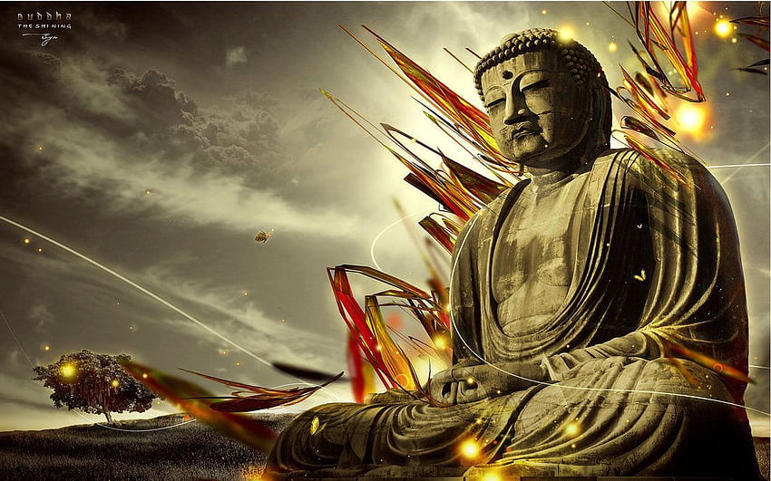 De Buda, Meditación Samurai fondo de pantalla