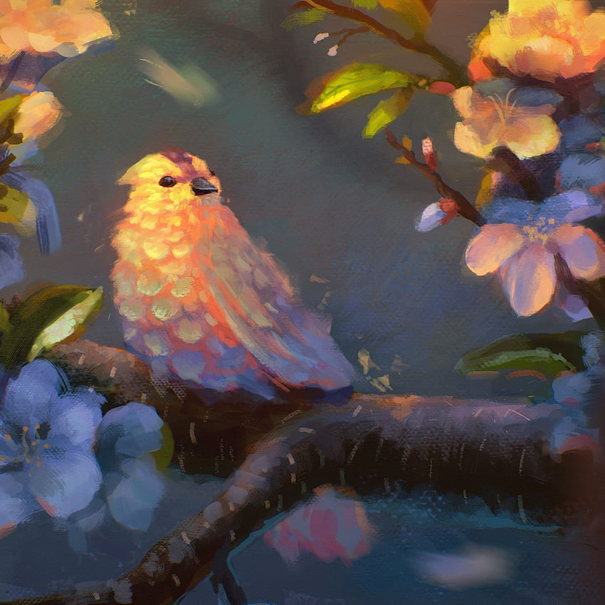 Bird Painting iPad Pro Retina Display , , Background, and HD phone ...