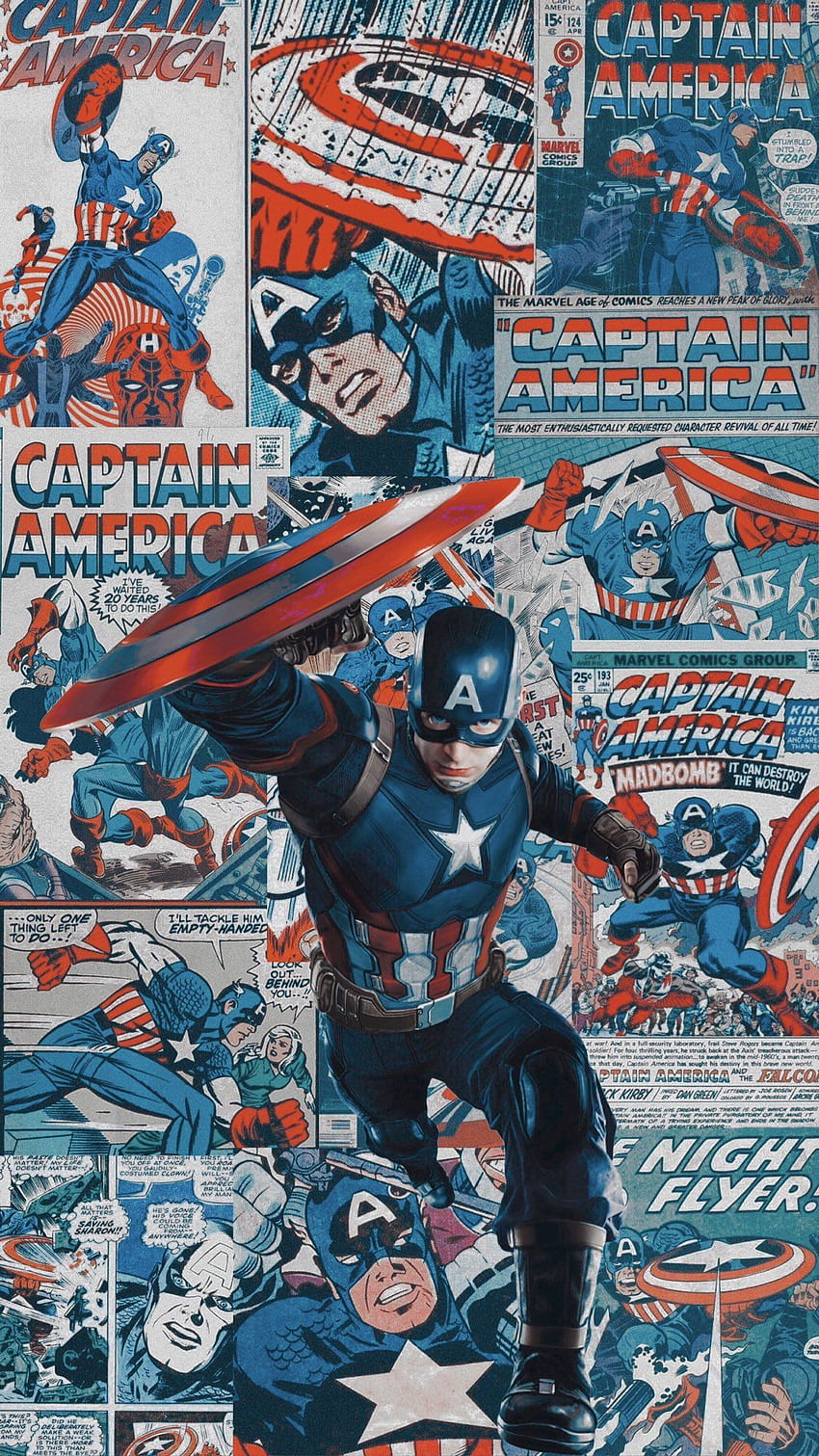 & Headers on Twitter. Captain america , Captain america comic, Captain america art, Comic Book Aesthetic HD phone wallpaper
