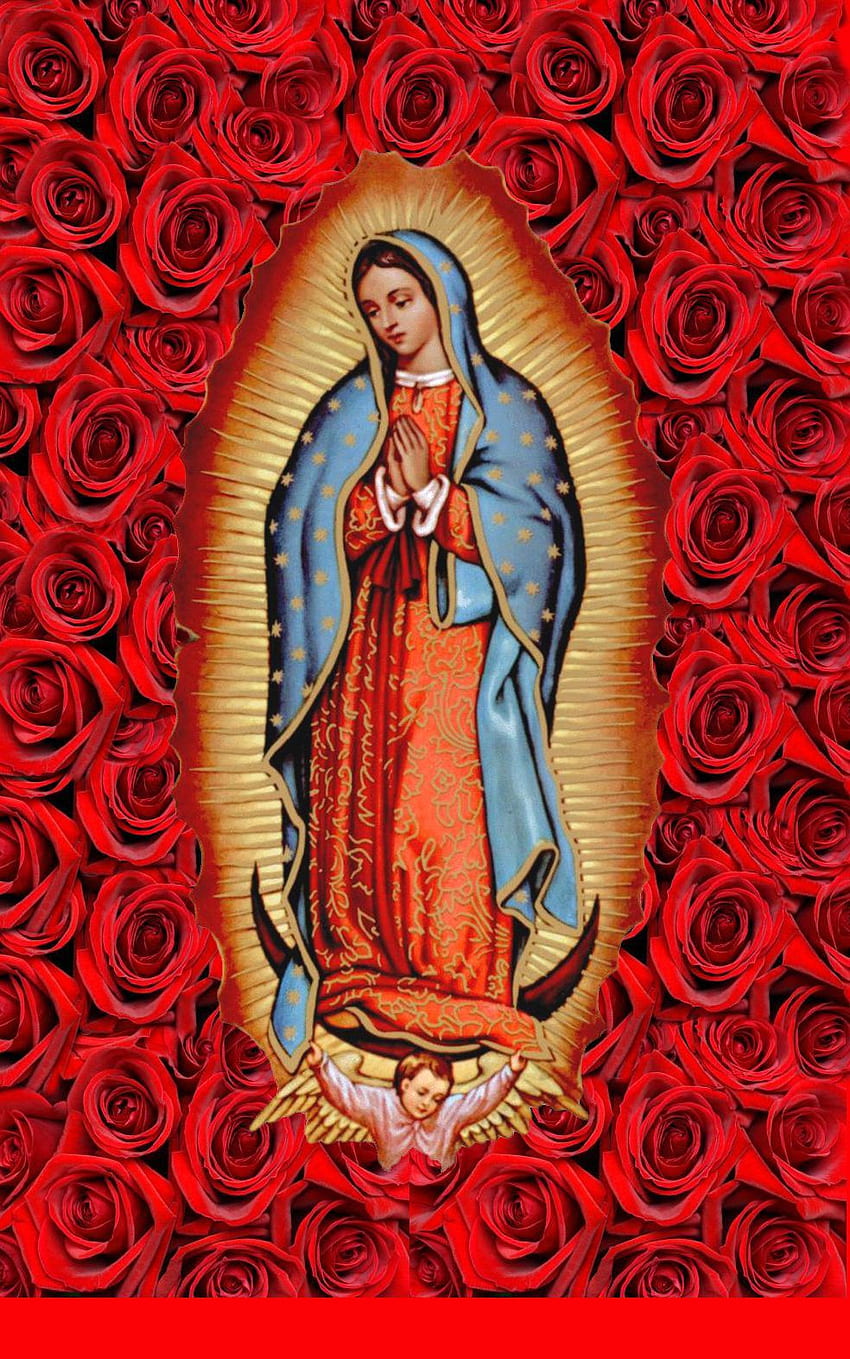 iphone background 과달루페의 성모님. 진실. 메리, Virgen De Guadalupe HD 전화 배경 화면