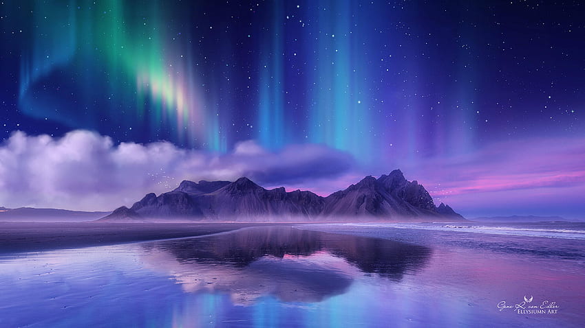 Aurora Borealis Цифрово изкуство , природа, и фон, Aurora HD тапет