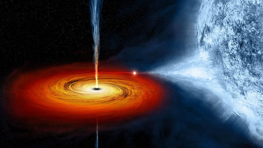 Quasar Black Hole, Blue Quasar HD wallpaper