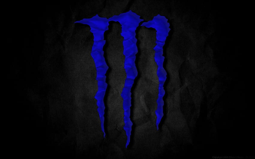 Niebieskie logo Monster Energy Tapeta HD