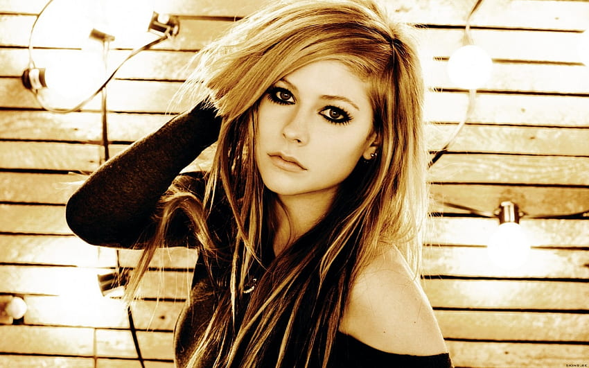 Avril lavigne, music, brown hair, songs, dj, people, rock, female HD wallpaper