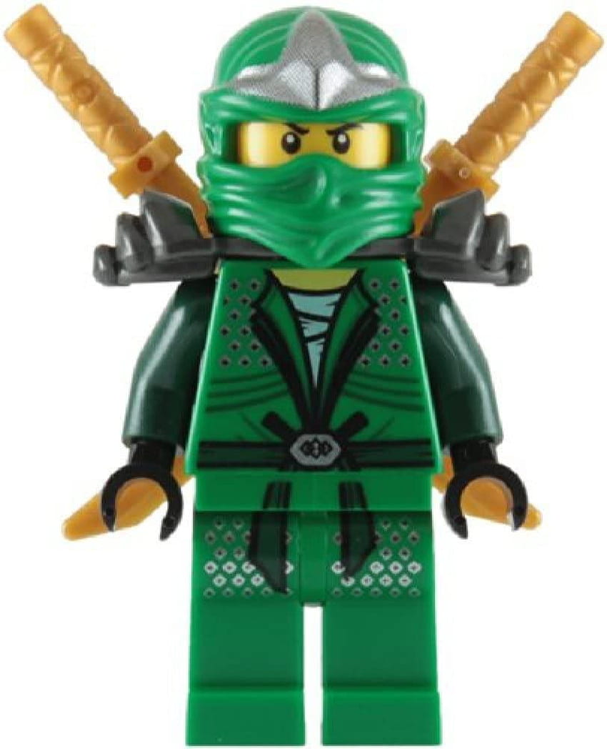 Lloyd ZX (Green Ninja) with Dual Gold Swords - LEGO Ninjago Minifigure, Figures HD phone wallpaper