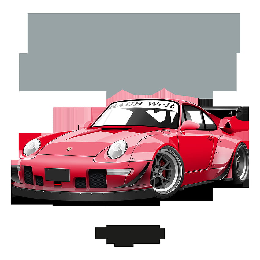 RWB 993 (red)' Essential T Shirt By, Red Classic Porsche HD phone wallpaper