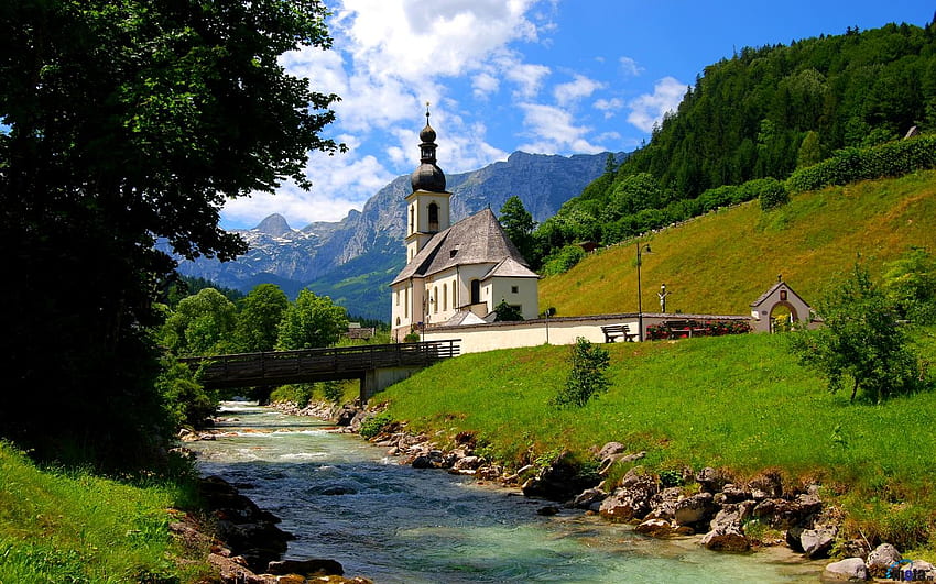 Ramsau bei Berchtesgaden Alpes bavaroises 1440 x 900 [] pour votre , Mobile & Tablet. Explorez les Alpes allemandes. Alpes autrichiennes , Printemps Fond d'écran HD