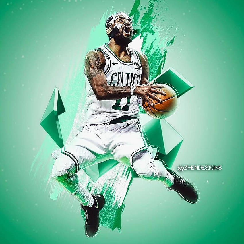 Me gusta, 23 comentarios - en Instagram: “Arte de Kyrie Irving Boston Celtics. ¿Cuál será el re de Boston? Kyrie irving celtics, Irving , Kyrie, Kyrie Irving Genial fondo de pantalla del teléfono