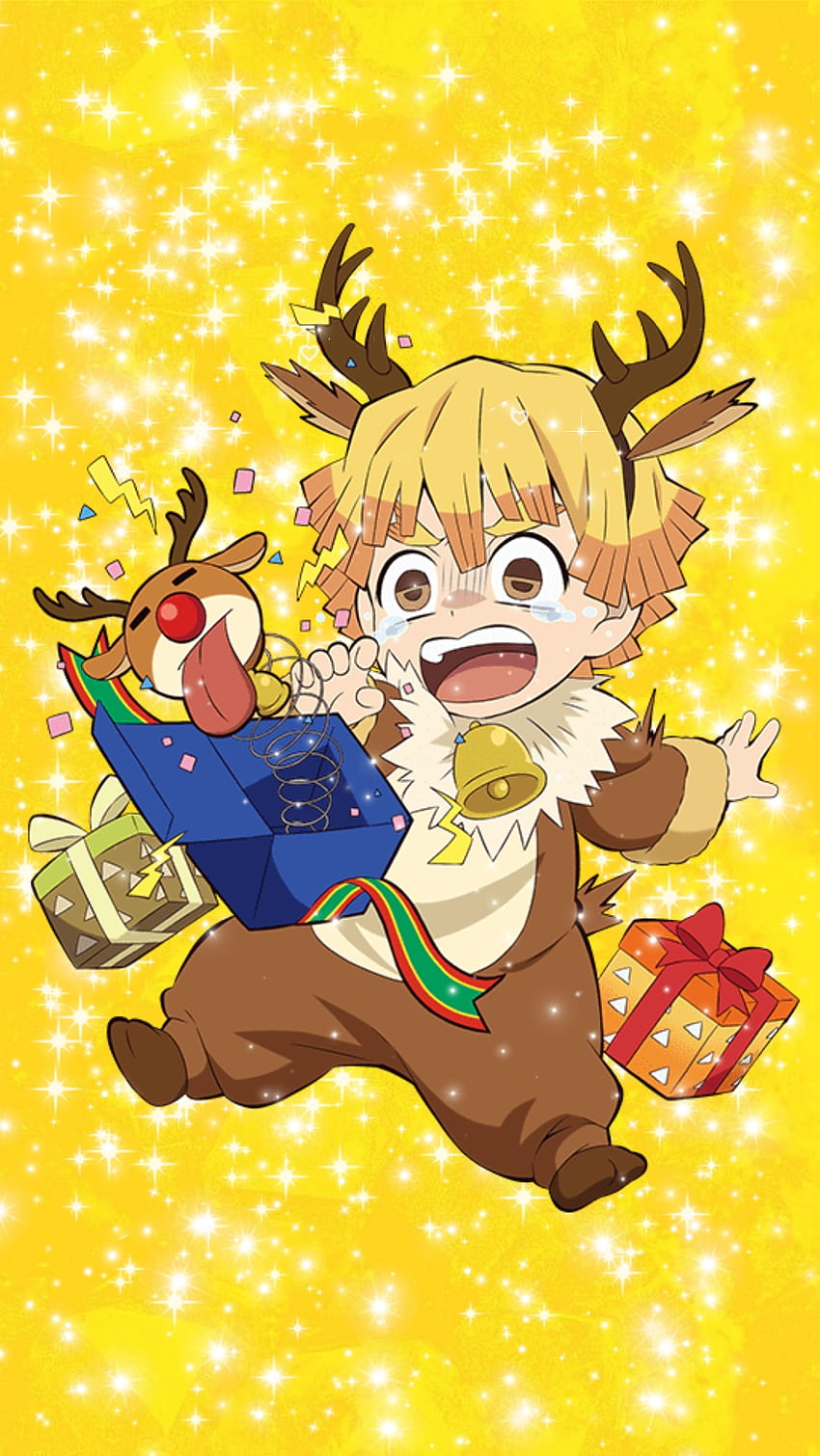 Zenitsu navideño, navidad, kimetsu no yaiba, crismas, anime HD phone  wallpaper | Pxfuel